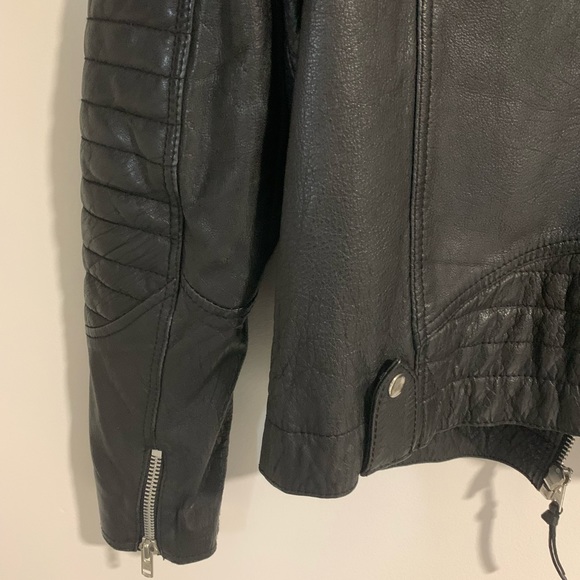 Leather biker jacket - Picture 5 of 10